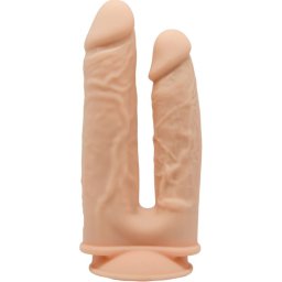 SILEXD - MODELO 1 VIBRADOR DE DUPLA PENETRAÇÃO DE PÊNIS REALISTA PREMIUM SILEXPAN CONTROLE REMOTO DE SILICONE 17.5
