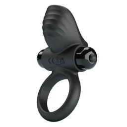 PRETTY LOVE - ANEL VIBRATÓRIO PARA PÊNIS ADRIEN COM 10 FUNÇÕES - PRETO