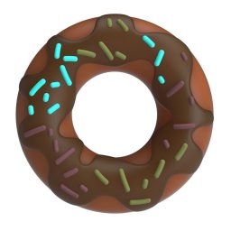 PRETTY LOVE - ANEL DE PÊNIS SUPER DONUT MARROM