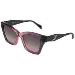 Óculos de sol Blumarine SBM829 Rosa/Vermelho-Púrpura Tamanho: 53X19 Rosa/Vermelho-Púrpura