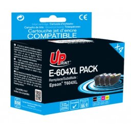 Pack Tinteiros Compatíveis UPrint para Epson 604XL 4 Cores C13T10H64010