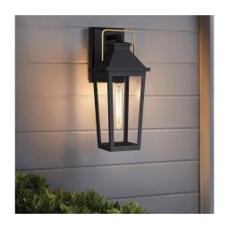 Quoizel QZ-BUCKLEY-S-MBK - Arandela de exterior S BUCKLEY 1xE27/40W/230V IP44