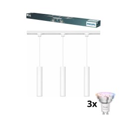 Philips - Lustre LED regulável em cabo para sistema de trilho EASYLINK 3xGU10/4,7W/230V 1m branco