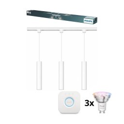 Philips-LED regulável — lustre suspenso em cabo para sistema de trilho EASYLINK HUE, 3xGU10/4,7W/230V+Hue bridge