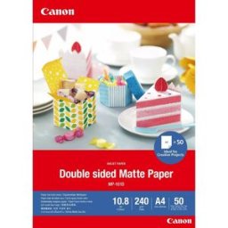 Papel Fotográfico Mate Frente e Verso MP-101D A4 (50 Folhas) - CANON