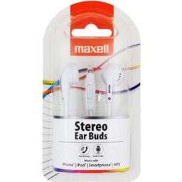 Auriculares Stereo Ear Buds (Branco) - MAXELL