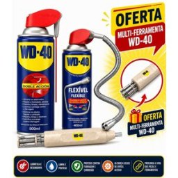 PACK LOVER WD-40 (Produto Multi-Uso Dupla Ação Spray 500ml + Produto Multi-Uso Flexível 400ml)