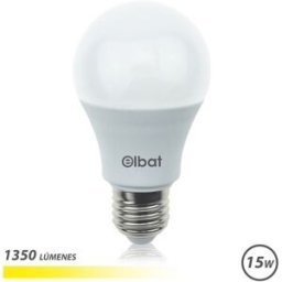 Lâmpada LED E27 A60 15W 1350Lm 3000K - ELBAT