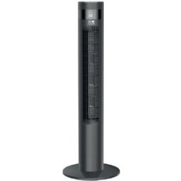 Ventoinha de Torre 3 Velocidades 50W c/ Comando e Ecrã LED (Preto) - MUVIP