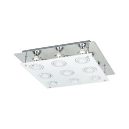 Rabalux 2517 - Luminária de teto LED NAOMI 9xGU10/5W