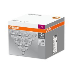CONJUNTO 10x Lâmpada LED GU10/4,3W/230V 4000K - Osram