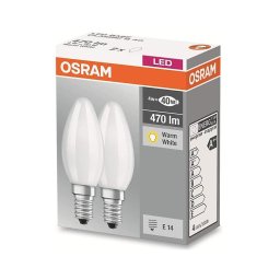 PACK 2x Lâmpada LED ESTRELA B40 E14/4W/230V 2,700K - Osram