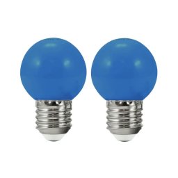 CONJUNTO 2x Lâmpada LED PARTY E27/0,5W/36V azul