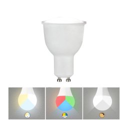 Rabalux 1979 - Lâmpada LED RGB com regulação GU10/5W/230V Wi-Fi 3000-6500K