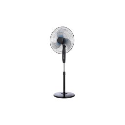 Ventilador de pé 65 W/230 V, diâmetro 50 cm, preto + comando remoto