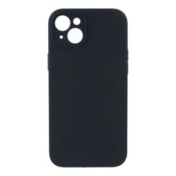 Capa de Silicone Simples Preto iPhone 15