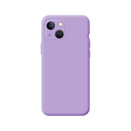 Capa de Silicone Simples Roxa iPhone 13