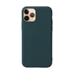 Capa de Silicone Simples Verde Escuro iPhone 13 Pro
