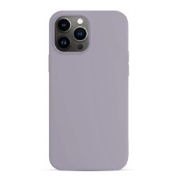 Capa de Silicone Simples Rosa Acinzentado iPhone 13 Pro Max