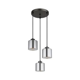 Globo 16056-3HR - Candeeiro suspenso FELICIA 3xE27/60W/230V diâmetro 33