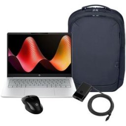 HP Pack Computador Portátil OmniBook 3 Next Gen AI 14-hz0001np 14" Qualcomm® Snapdragon® X X1-26-100 16GB 1TB SSD + Mochila + Rato + Carregador USB-C