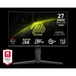 MSI MONITOR MAG 275CQRF QD E2. 27". CURVO 1500R. 2560X1440. 180HZ. NEGRO - 1385255