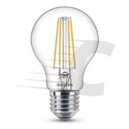 Philips lâmpada LED E27 filamento luz quente 7W 60W