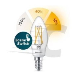 Philips Lâmpada LED E14 vela luz quente 5W