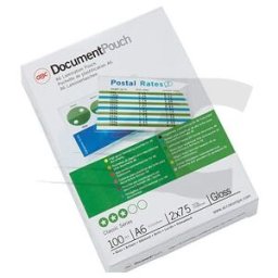 GBC capas para plastificação de documentos A6 brilhante 2x75 microns 100 unidades