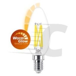 Philips lâmpada LED E14 Vela B35 filamento regulável 5,9 W (60 W) 2700 K