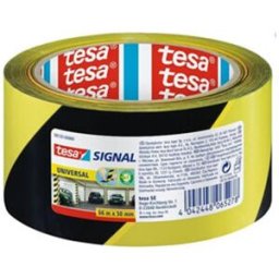 Tesa Fita de Segurança Amarela/Preta 50mm x 66M