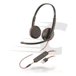 Gama Essencial Auscultadores com microfone Controlo de chamada Poly