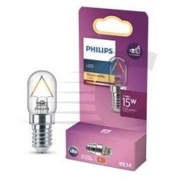 Philips lâmpada LED E14 T20 filamento luz quente 1,5W 15W