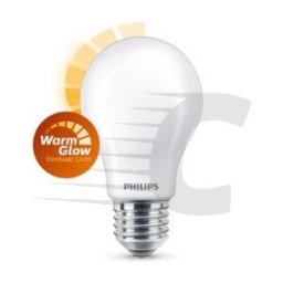 Philips Lâmpada WarmGlow LED E27 bola mate regulável luz quente 5,9 W
