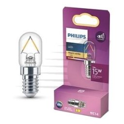 Philips lâmpada LED E14 T20 filamento luz quente 1W 15W