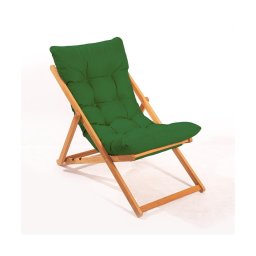 Espreguiçadeira de jardim verde/faia