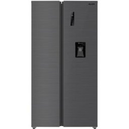 Frigorífico Americano Total no Frost c/ Dispensador de Água 541L (Dark Inox) - SILVER