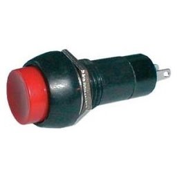 Pulsador Redondo OFF-(ON) 250V/1A - Vermelho