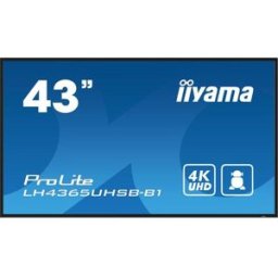 MONITOR IIYAMA 43" , UHD IPS PANEL, HAZE 1%, 800CD/M, HORIZ Y VERT, SIGNAL FAILOVER, MM 2X 10W, HDMI 2X, DP, USB 2.0 X2, WIFI, LAN, MEDIA PLAY USB PORT, CONTROL LAN / RS232C, IISIGNAGE2 (CMS/DMS), E-SHARE, ANDROID 11 OS, 24/7 OPERATION, VESA (400X - 13