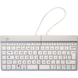 Teclado Ergonómico Split Break s/ Fios QWERTY Layout PT (Branco) - R-GO TOOLS