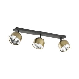 Foco ALTEA 3xAR111 GU10/50W/230V dourado/preto
