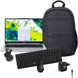 Acer Pack Computador Portátil Aspire Lite 15 AL15-47P-R9MK 15,6'' AMD Ryzen™ 3 5400U 8GB 512GB SSD + Teclado + Rato + Mochila + Carregador + Auriculares