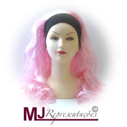 Cabeleira Lisa Rosa