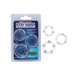 Anéis Stay Hard Transparentes