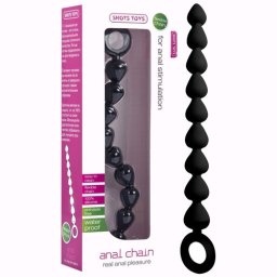Tira de Pérolas Anais Chain Preto