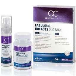 Aumento dos Seios Fabulous Breasts Duo Pack (45 Cáspulas + 30 ml)