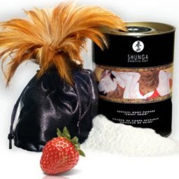 Pó Corporal Shunga Sweet Snow Champanhe & Morango (228 g)