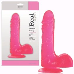 Dildo Real Rapture Fire Passion 8'' Rosa
