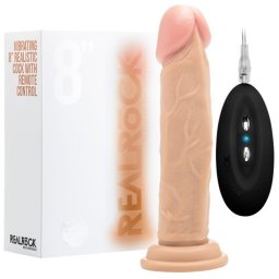 Vibrador Realístico Real Rock 8" Branco