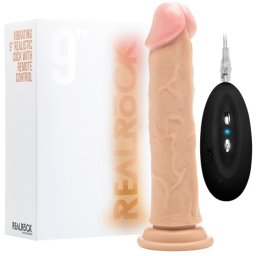 Vibrador Realístico Real Rock 9" Branco